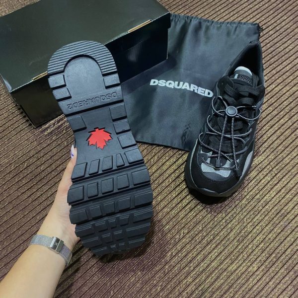 dsquared ayakkabi erkek sneakers siyah gri