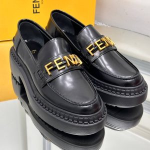 fendi ayakkabi loafer siyah