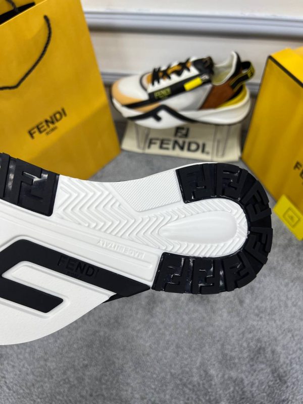 fendi ayakkabi sneakers erkek beyaz sari kahve yeni sezon