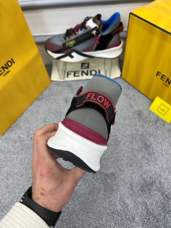 fendi ayakkabi sneakers erkek bordo gri cok renkli yeni sezon