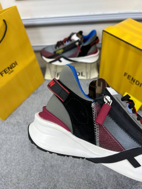 fendi ayakkabi sneakers erkek bordo gri cok renkli yeni sezon
