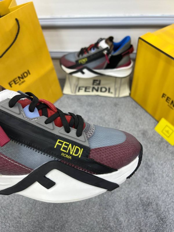 fendi ayakkabi sneakers erkek bordo gri cok renkli yeni sezon
