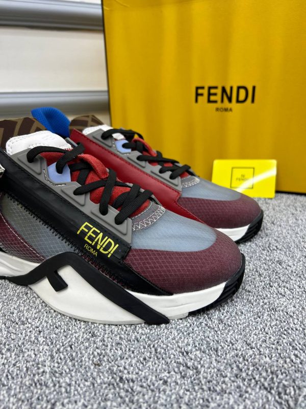 fendi ayakkabi sneakers erkek bordo gri cok renkli yeni sezon