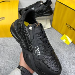 fendi ayakkabi sneakers erkek siyah crocodile