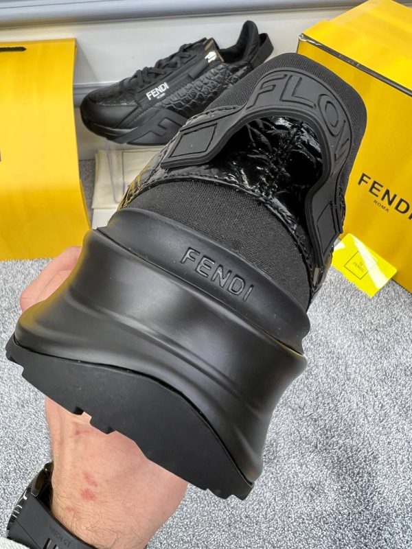 fendi ayakkabi sneakers erkek siyah crocodile