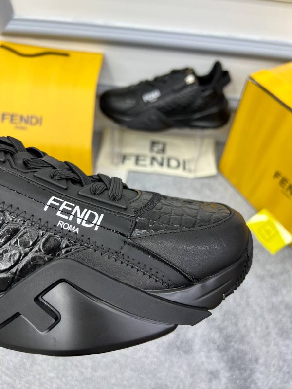 fendi ayakkabi sneakers erkek siyah crocodile