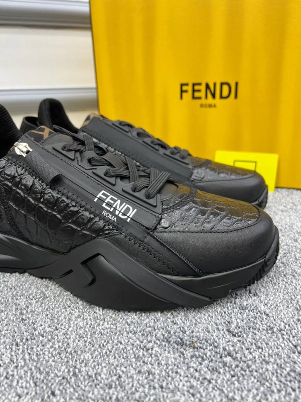 fendi ayakkabi sneakers erkek siyah crocodile