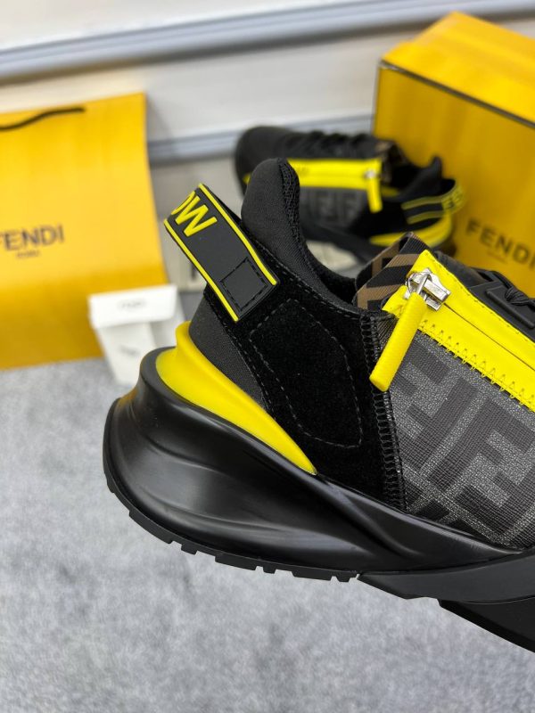 fendi ayakkabi sneakers erkek siyah logosu gri detayli yeni sezon