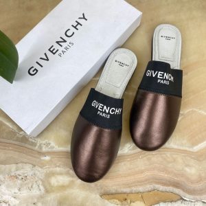 givenchy terlik bronz hakiki deri