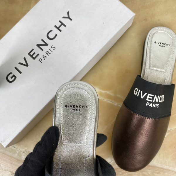 givenchy terlik bronz hakiki deri