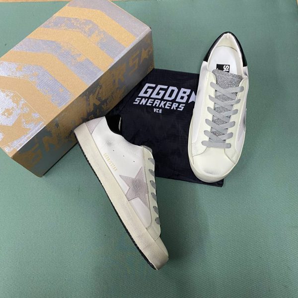 golden goose ayakkabi sneakers ayakkabi erkek beyaz siyah simli
