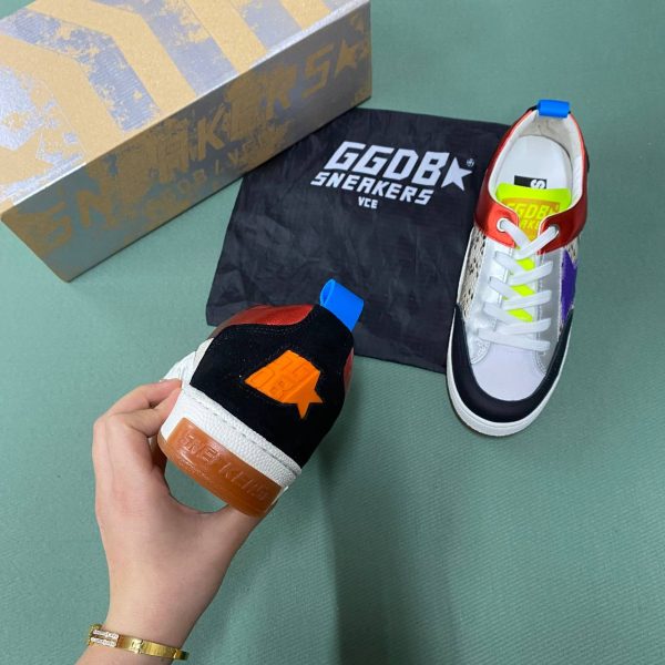 golden goose ayakkabi sneakers ayakkabi kadin cok renkli kirmizi siyah yesil mor