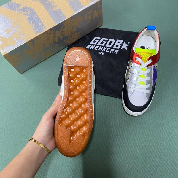 golden goose ayakkabi sneakers ayakkabi kadin cok renkli kirmizi siyah yesil mor