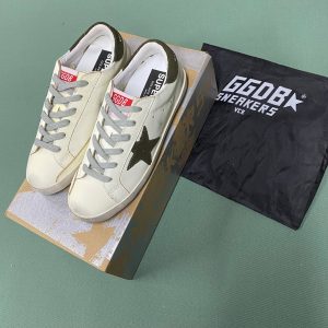 golden goose ayakkabi sneakers kadin beyaz haki yesil