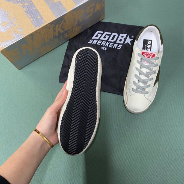 golden goose ayakkabi sneakers kadin beyaz haki yesil