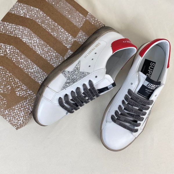 golden goose ayakkabi super star beyaz kirmizi