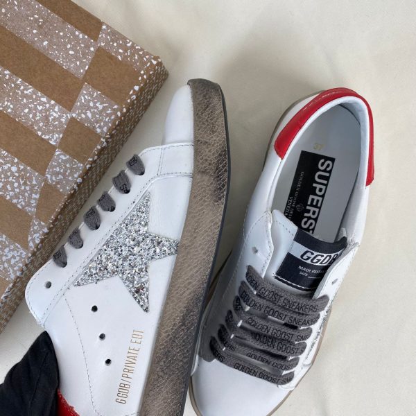 golden goose ayakkabi super star beyaz kirmizi