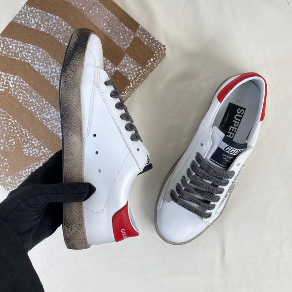 golden goose ayakkabi super star beyaz kirmizi