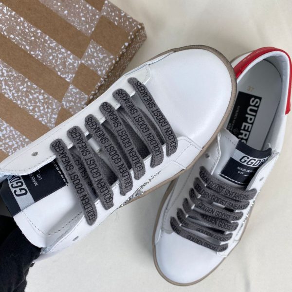 golden goose ayakkabi super star beyaz kirmizi