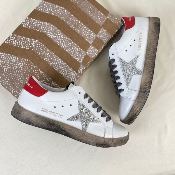 golden goose ayakkabi super star beyaz kirmizi