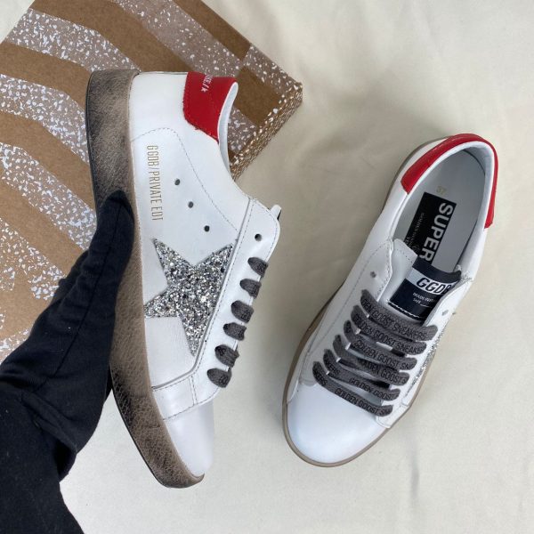 golden goose ayakkabi super star beyaz kirmizi