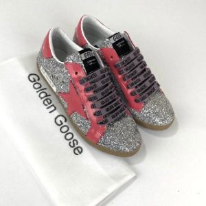 golden goose ayakkabi super star silver simli rugan