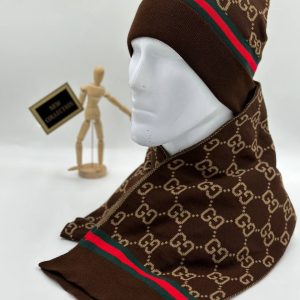 gucci atki bere takimi erkek kahve