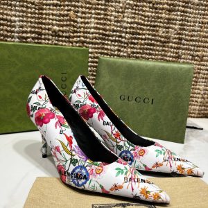 gucci ayakkabi balenciaga and guccihorsebit topuklu cicek desen 7cm