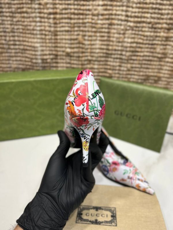 gucci ayakkabi balenciaga and guccihorsebit topuklu cicek desen 7cm