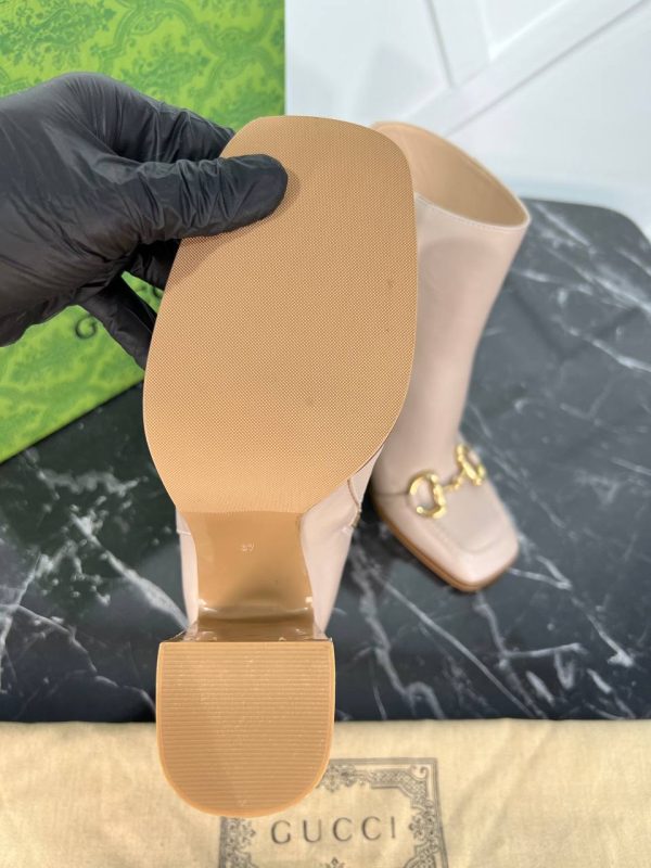 gucci ayakkabi bot nude horsebit