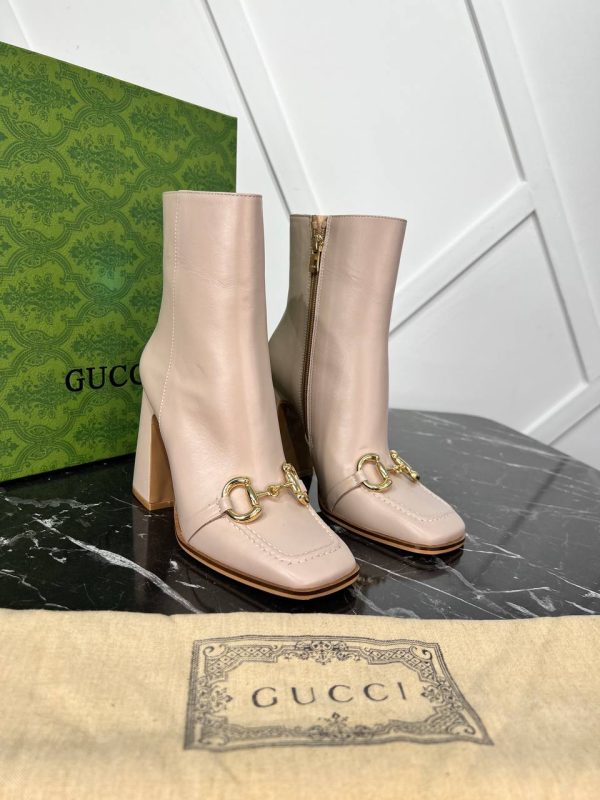 gucci ayakkabi bot nude horsebit