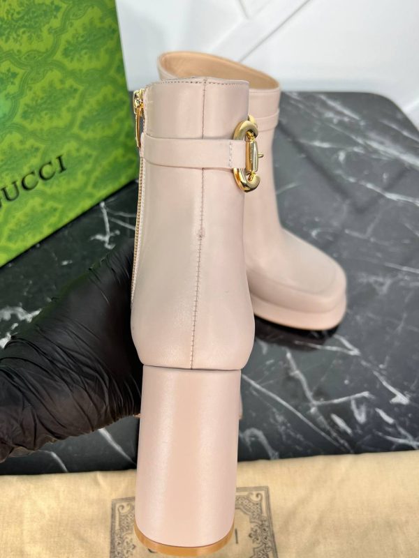 gucci ayakkabi bot nude horsebit platform 9cm