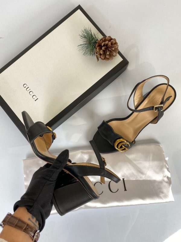 gucci ayakkabi horsebit mid heel 5 cm