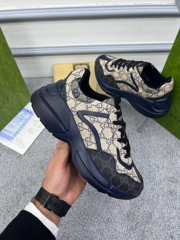 gucci ayakkabi kadin rhyton gg classic lacivert