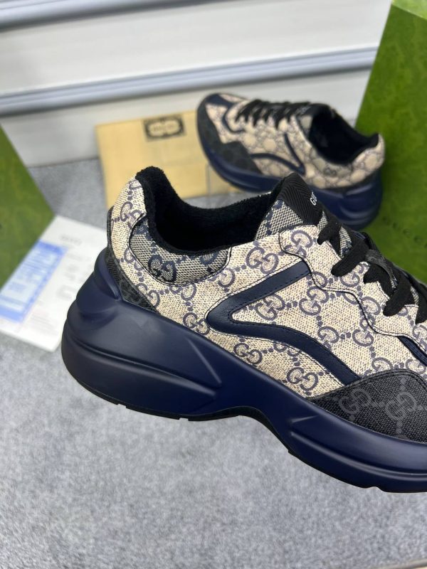 gucci ayakkabi kadin rhyton gg classic lacivert