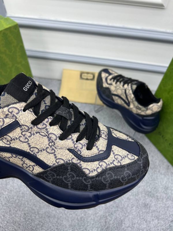 gucci ayakkabi kadin rhyton gg classic lacivert