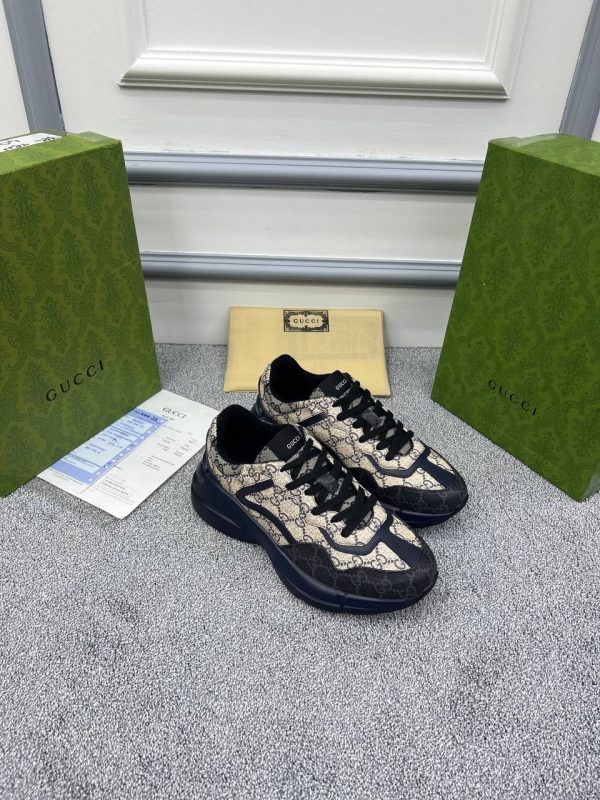 gucci ayakkabi kadin rhyton gg classic lacivert