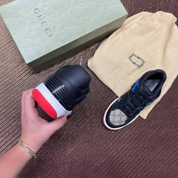 gucci ayakkabi sneakers classic logo siyah kirmizi