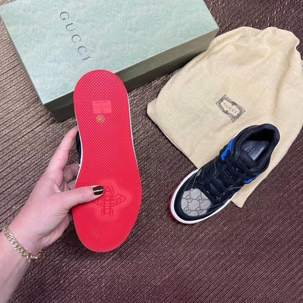 gucci ayakkabi sneakers classic logo siyah kirmizi