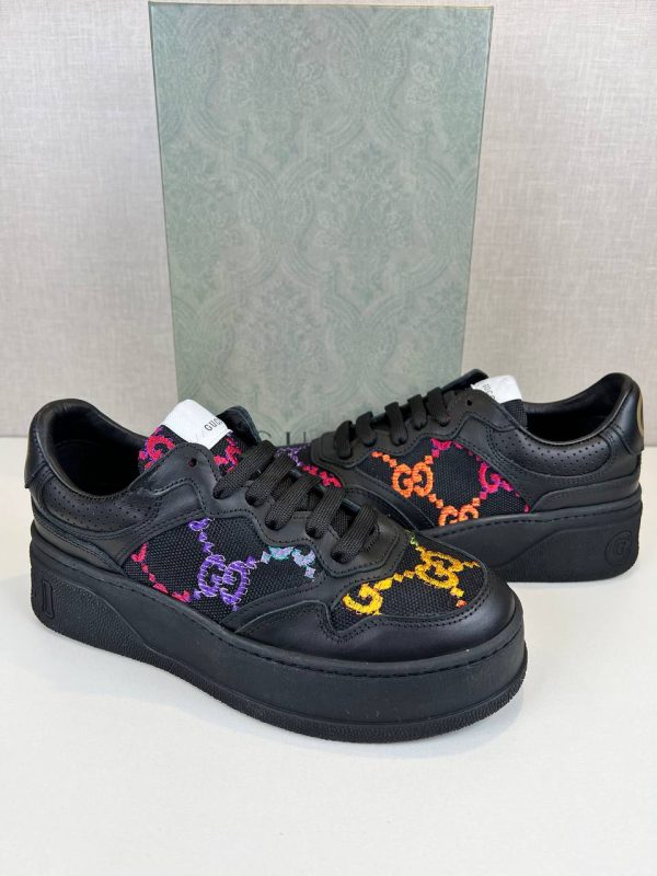 gucci ayakkabi sneakers kadin siyah rengarenk logo