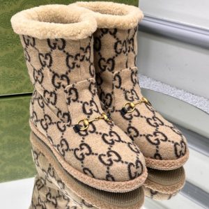 gucci bot naturel pelus detayli classic
