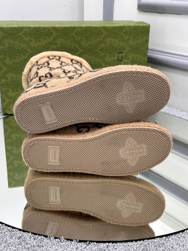 gucci bot naturel pelus detayli classic