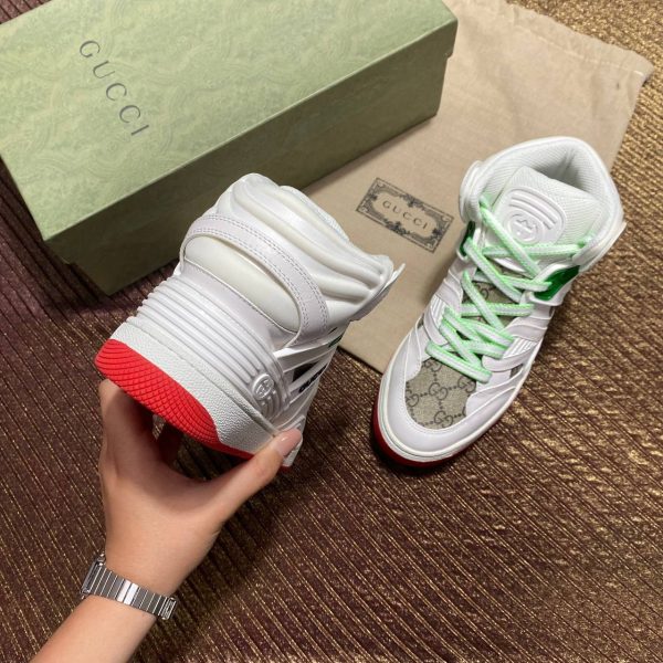gucci bot sneakers classic logo beyaz yesil
