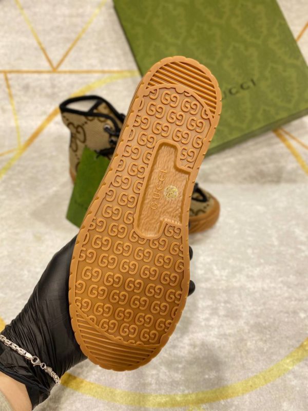 gucci bot sneakers kumas nakis detayli classic kahve
