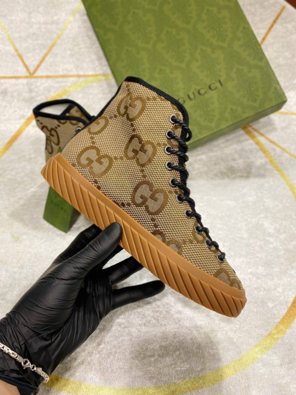 gucci bot sneakers kumas nakis detayli classic kahve
