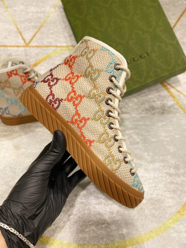 gucci bot sneakers kumas nakis detayli renkli logo