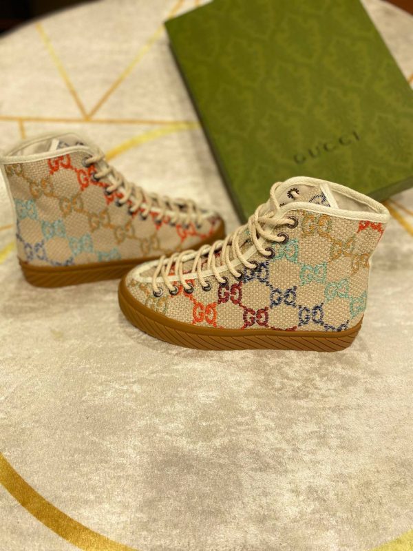 gucci bot sneakers kumas nakis detayli renkli logo