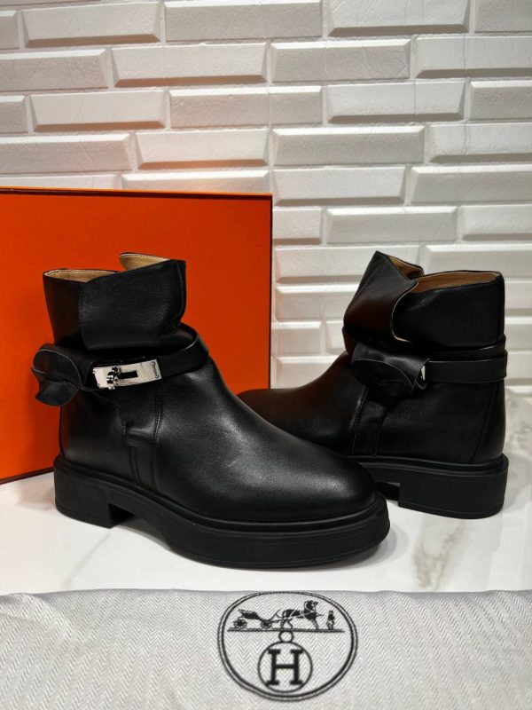 hermes ayakkabi bot siyah neo ankle boot