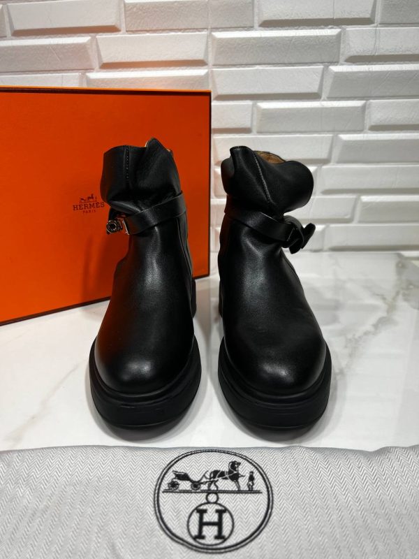 hermes ayakkabi bot siyah neo ankle boot