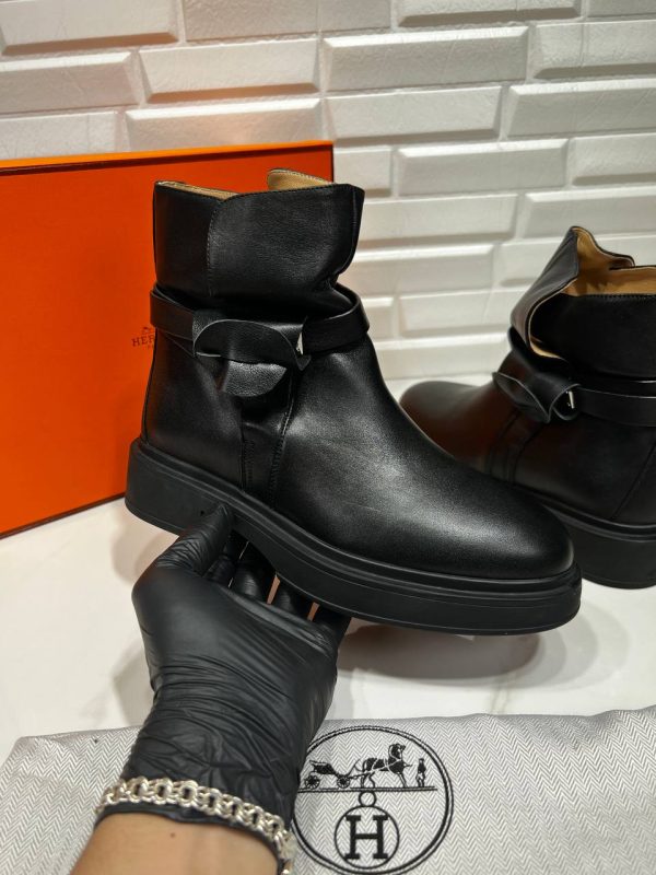 hermes ayakkabi bot siyah neo ankle boot